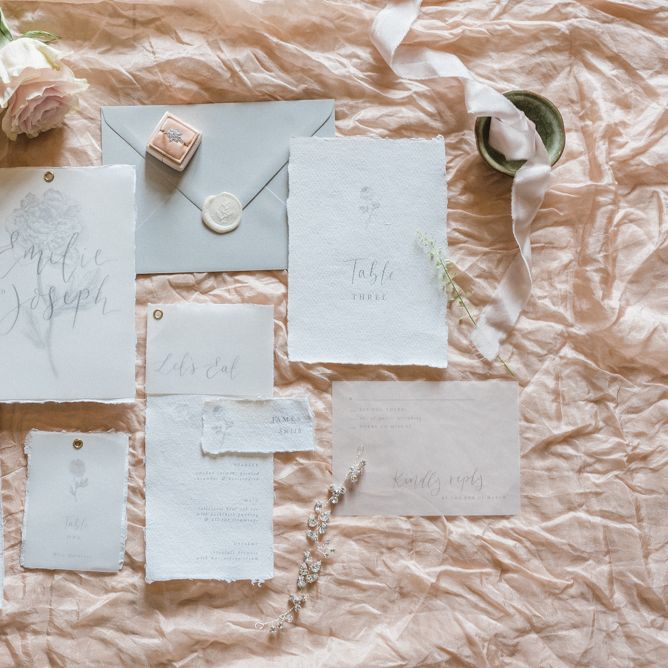 Romantic Loupaper Wedding Stationery Suite