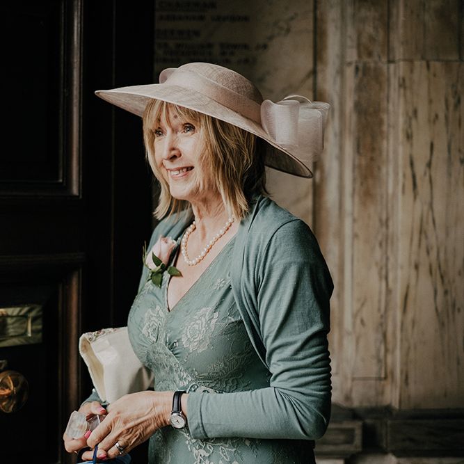 Wedding guests arrive for town hall ceremony