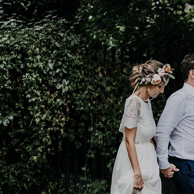 Bride and Groom for relaxed Islington town hall wedding