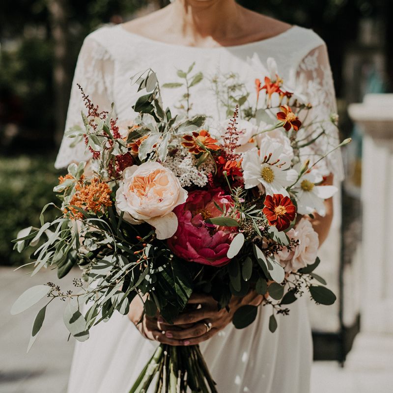 Stunning bridal bouquet for Islington town hall wedding