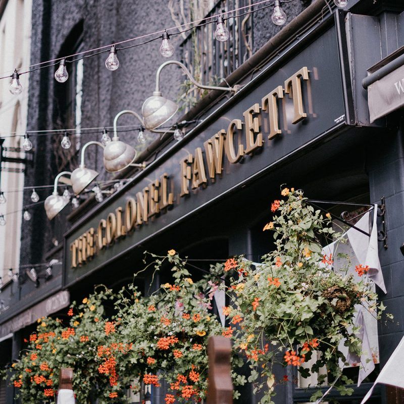 The Colonel Fawcett pub reception venue in London