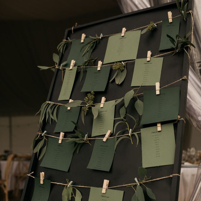 Dark Green Table Plan