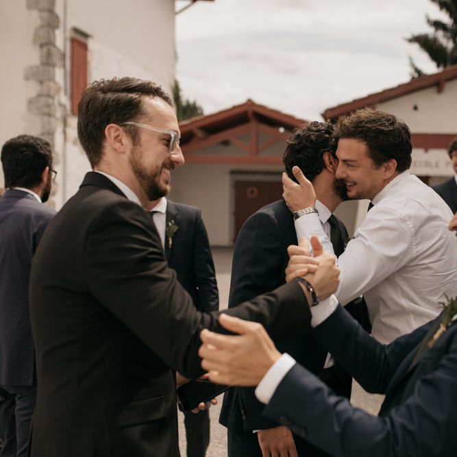 Groomsmen Hugging