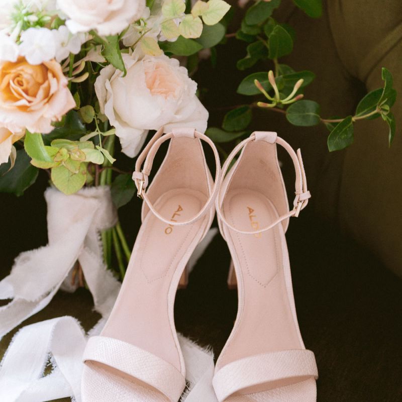 Nude wedding shoes for Shilstone House wedding