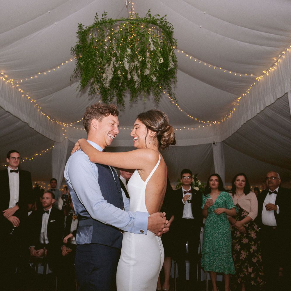 Bride and groom first dance at Shilstone House wedding
