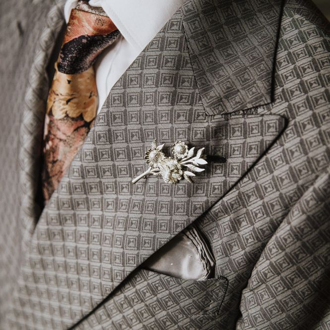 Grey groom suit