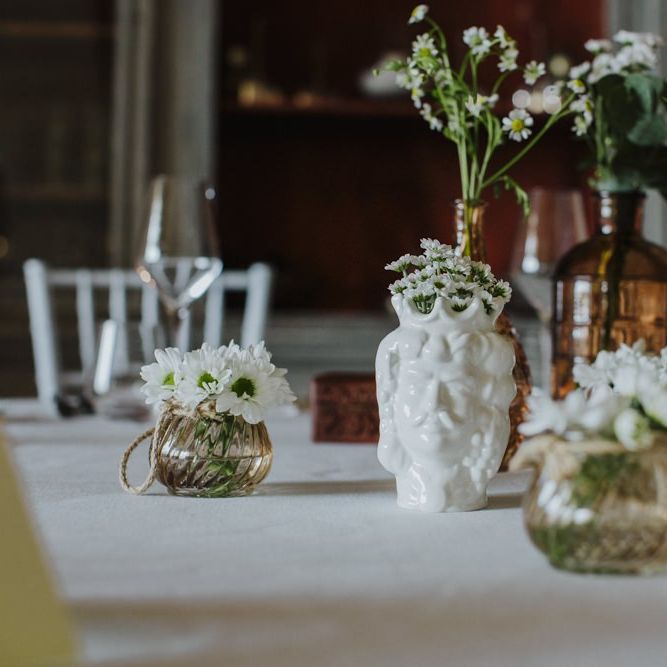 Sicilian wedding table decor