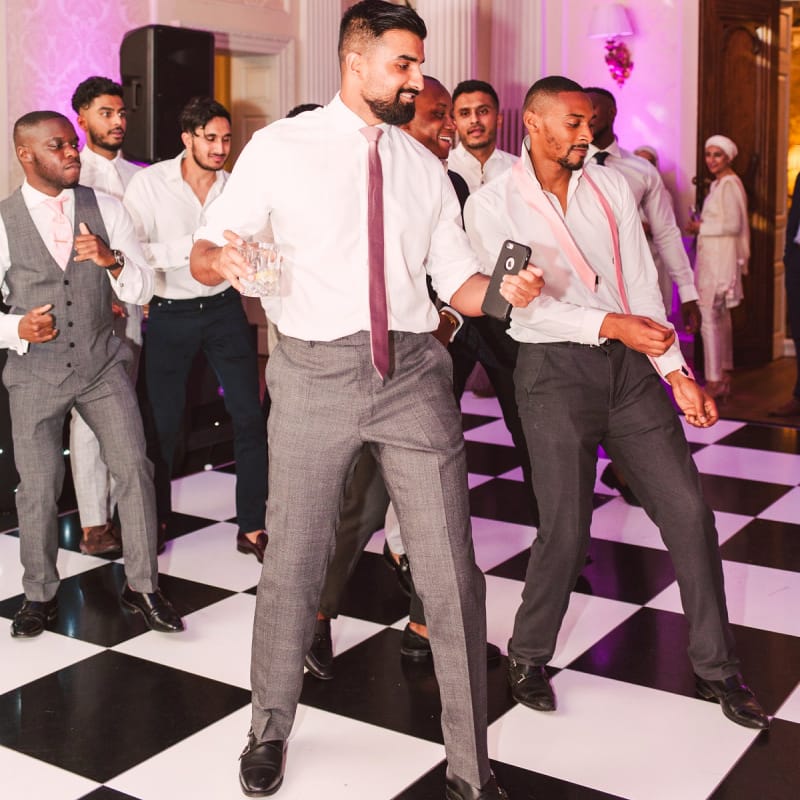 Wedding Guests Dancing During The Evening Reception
