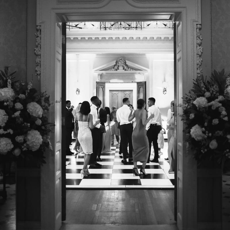 Wedding Guests Dancing During The Evening Reception