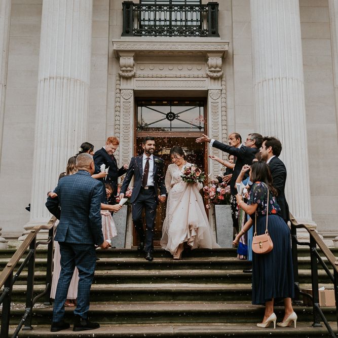 Old Marylebone Town Hall confetti exit