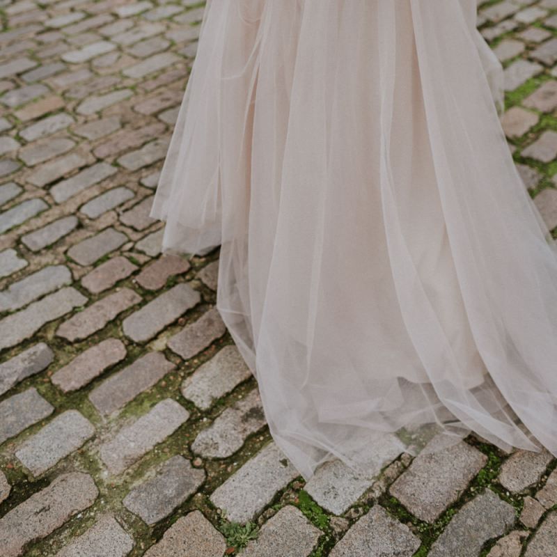 Bridal separates tulle skirt and top
