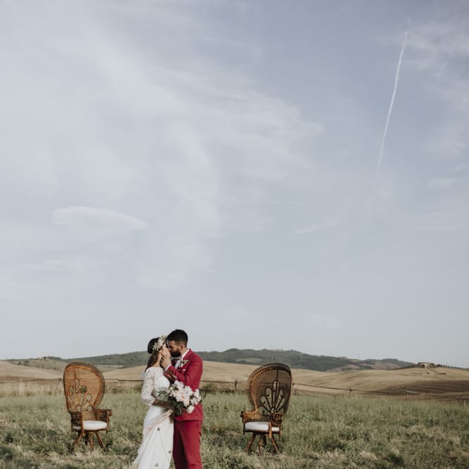 Destination wedding with Laure de Sagazan wedding dress