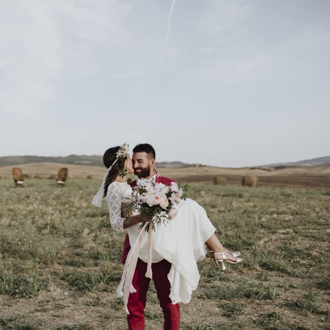 Laure de Sagazan wedding dress