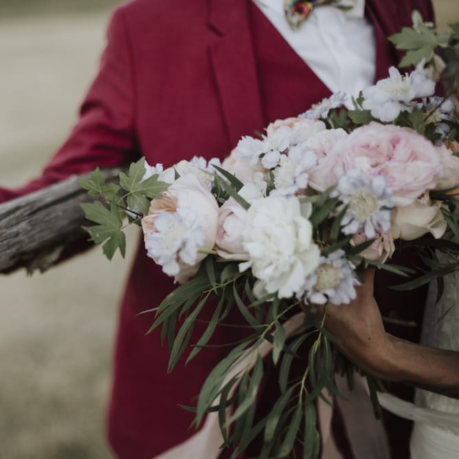 Blush wedding bouquet