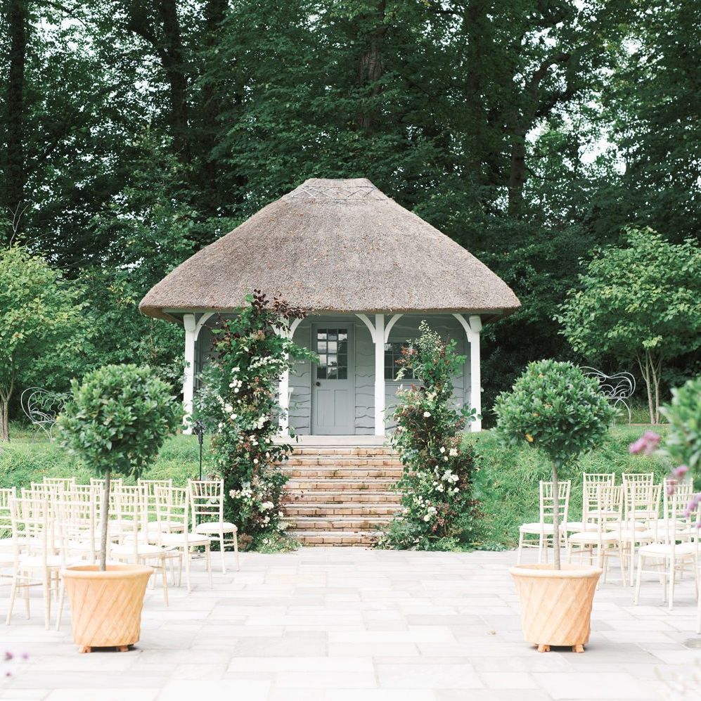 Outdoor wedding ceremony at Deer Park Country House