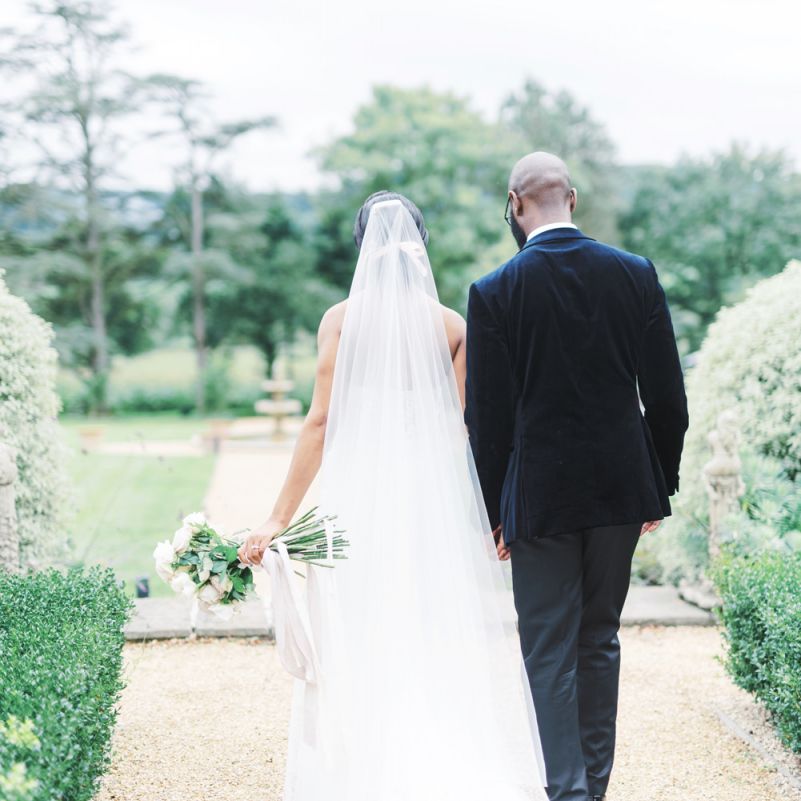 Bride and groom portrait by Emma Pilkington Photography