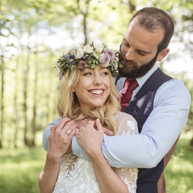Sugar Loaf Barn Wedding // Pale Grey Off The Shoulder Bridesmaids Dresses Rewritten // Groom In Harris Tweed // Hog Roast Evening Buffet // Eleanor Jane Photography