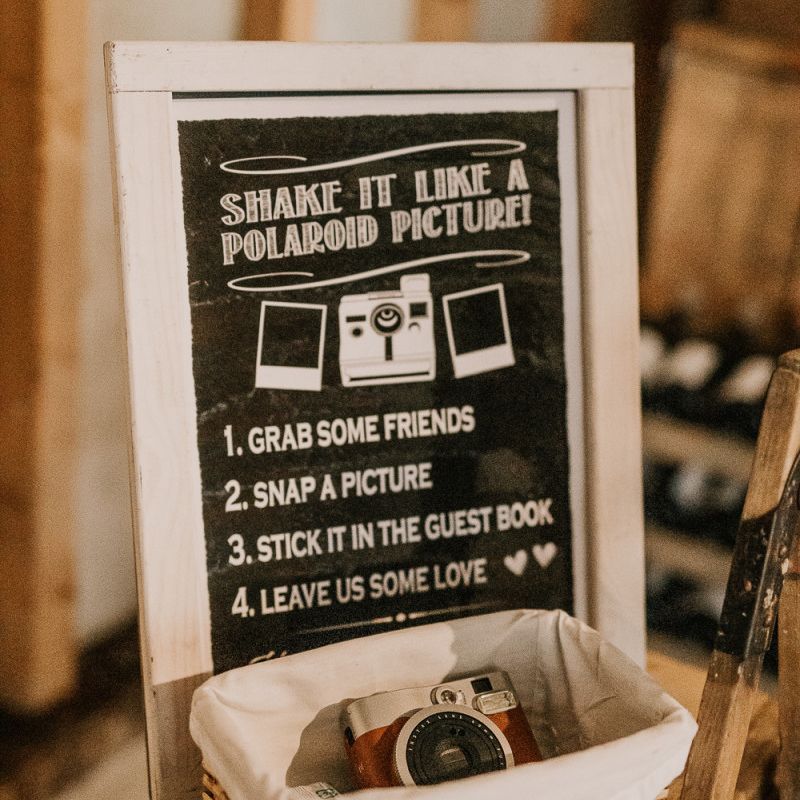 Polaroid Picture guest book