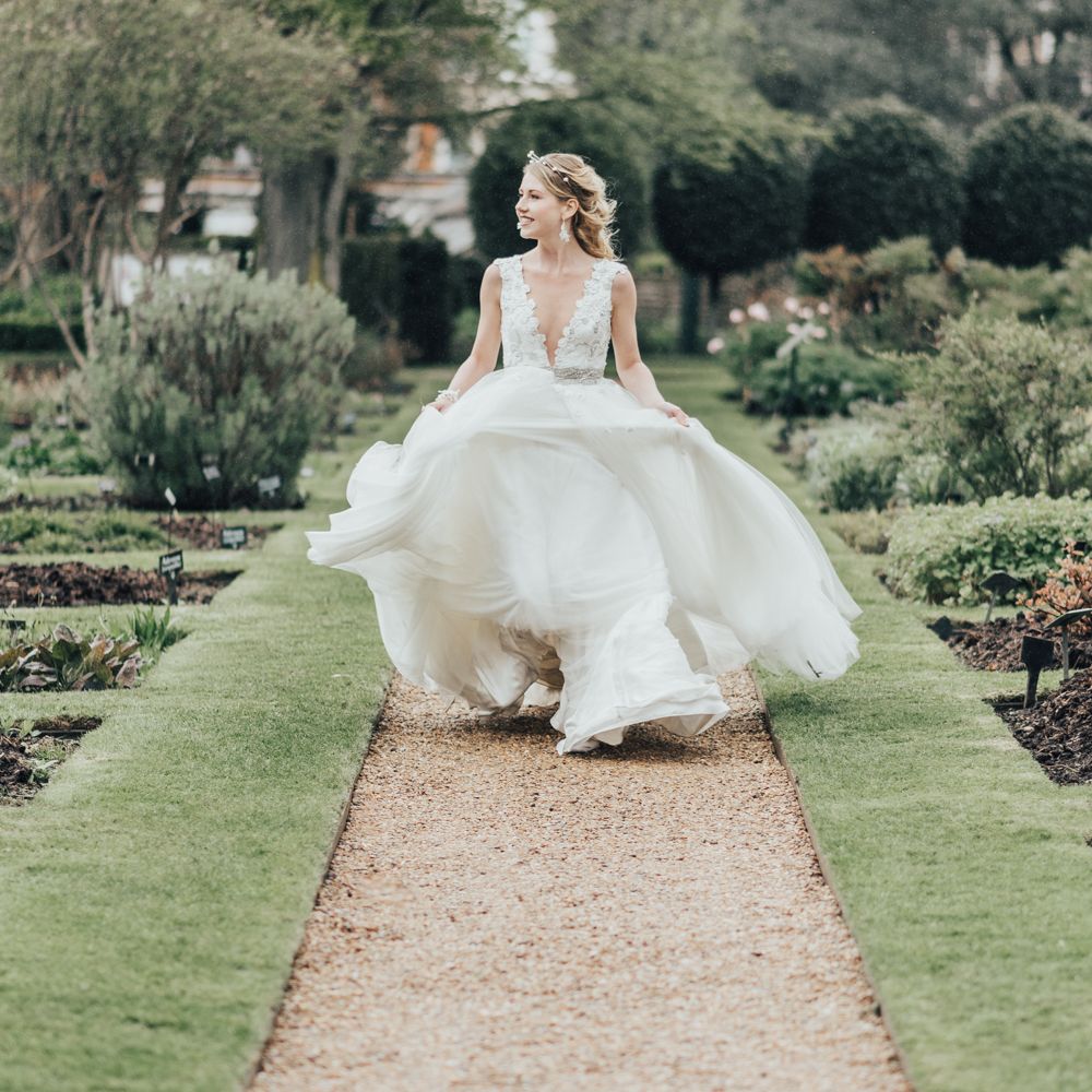 Disney Princess Bride Sleeping Beauty Inspired Wedding With Opulent Florals And Bride In Blush Pink With Images From Rebecca Carpenter Photography