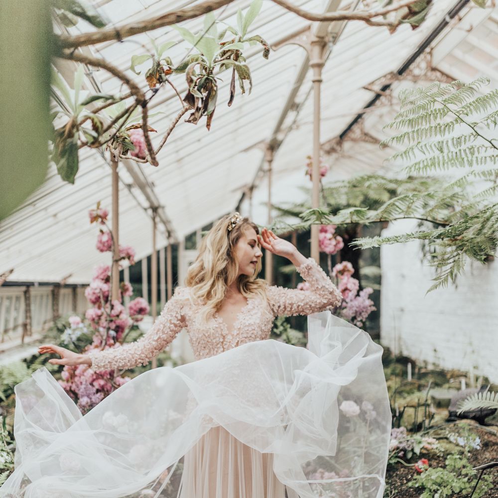 Disney Princess Bride Sleeping Beauty Inspired Wedding With Opulent Florals And Bride In Blush Pink With Images From Rebecca Carpenter Photography