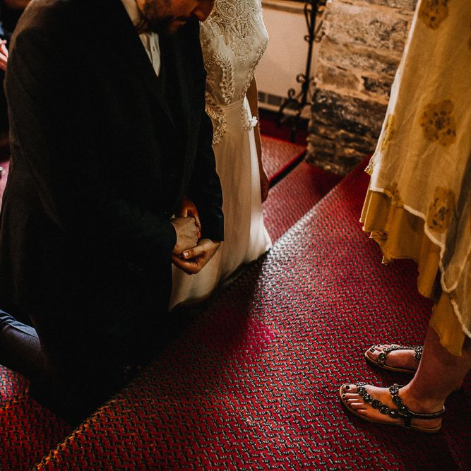 Ceremony | Welsh Boho Wedding | Carla Blain Photography | Exclusive Hire of Plas Gwynfryn