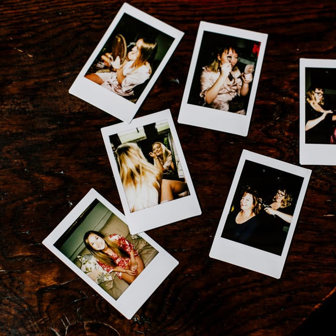 Polaroid Pictures | Colourful Alternative Winter Wedding at Upwaltham Barns, Sussex | Epic Love Story Photography