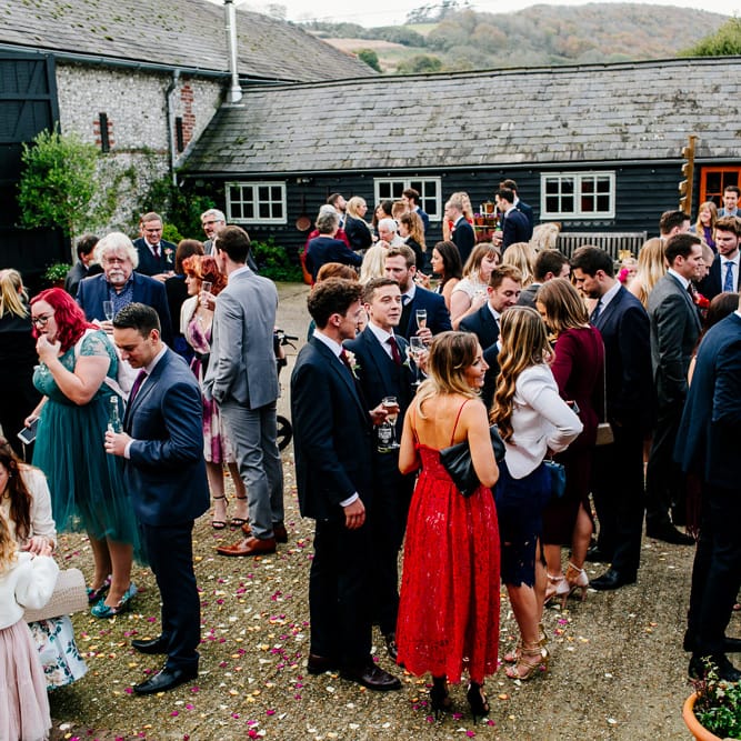 Colourful Alternative Winter Wedding at Upwaltham Barns, Sussex | Epic Love Story Photography