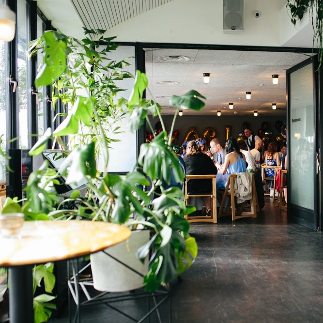 Stylish Rooftop Wedding At Ace Hotel Shoreditch // Image By Story Wedding Photography // Bride In Catherine Deane // Bobbi Brown Bridal