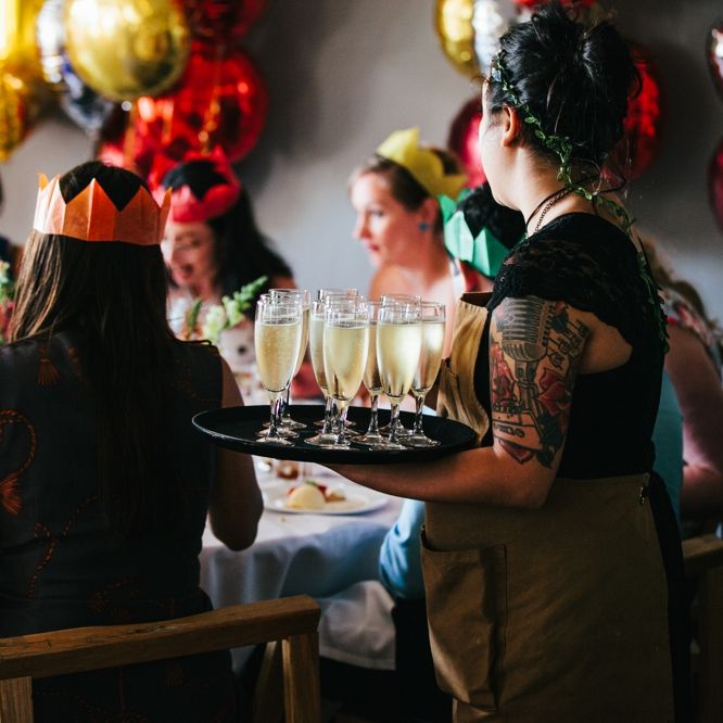 Stylish Rooftop Wedding At Ace Hotel Shoreditch // Image By Story Wedding Photography // Bride In Catherine Deane // Bobbi Brown Bridal