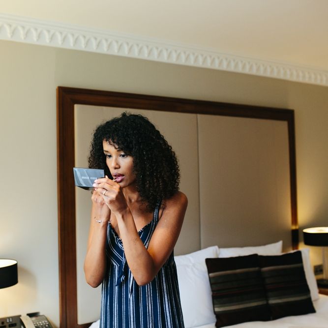 Bobbi Brown Bridal // Stylish Rooftop Wedding At Ace Hotel Shoreditch // Image By Story Wedding Photography // Bride In Catherine Deane