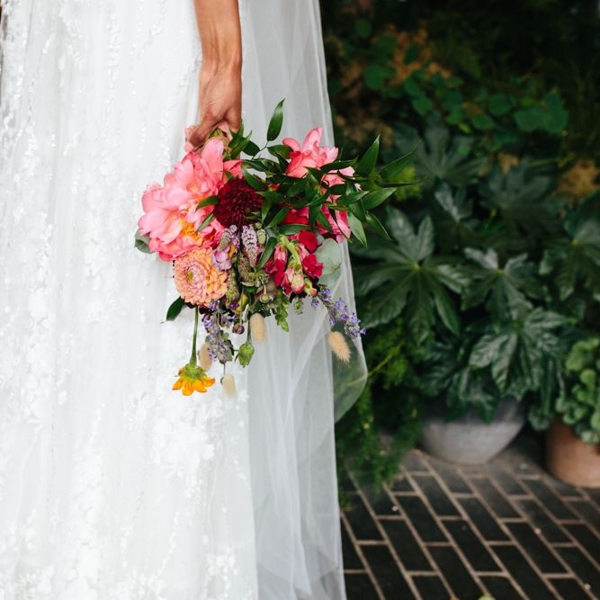 Stylish Rooftop Wedding At Ace Hotel Shoreditch // Image By Story Wedding Photography // Bride In Catherine Deane // Bobbi Brown Bridal