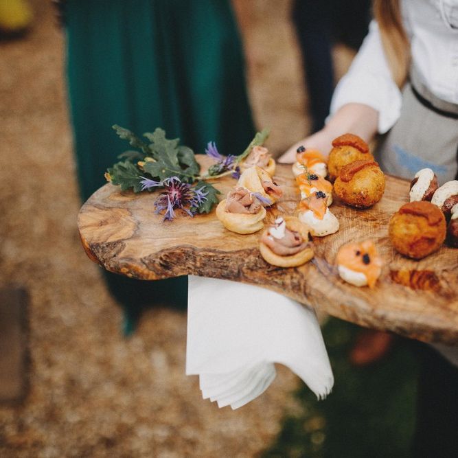 Wedding Canapes / Image By Ali Paul Photography