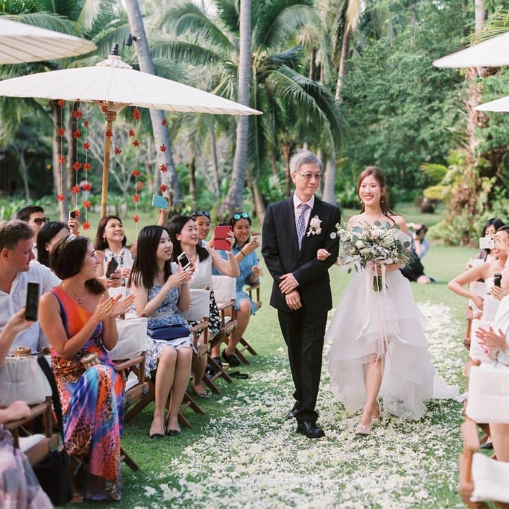 Wedding ceremony bridal entrance
