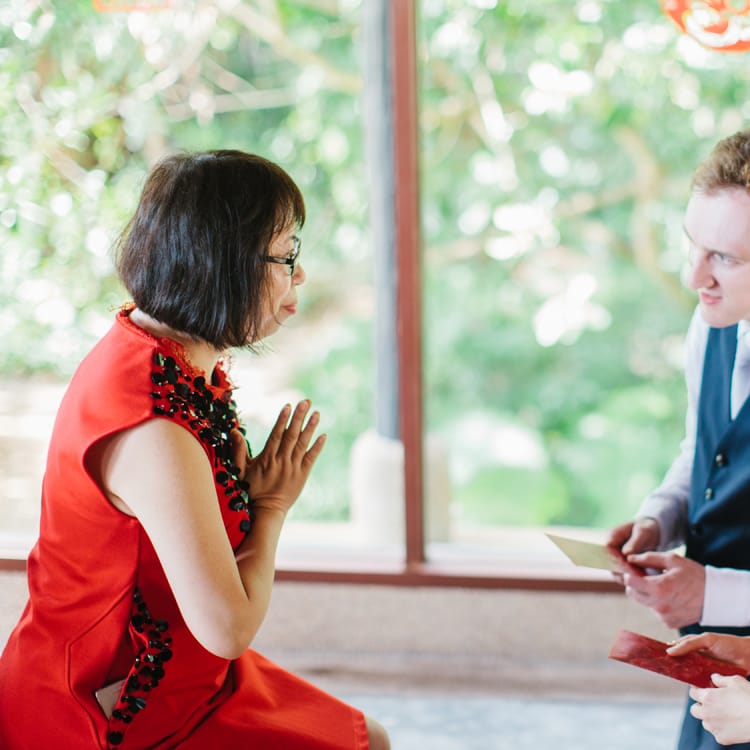 Prayers at Chinese Tea Ceremony