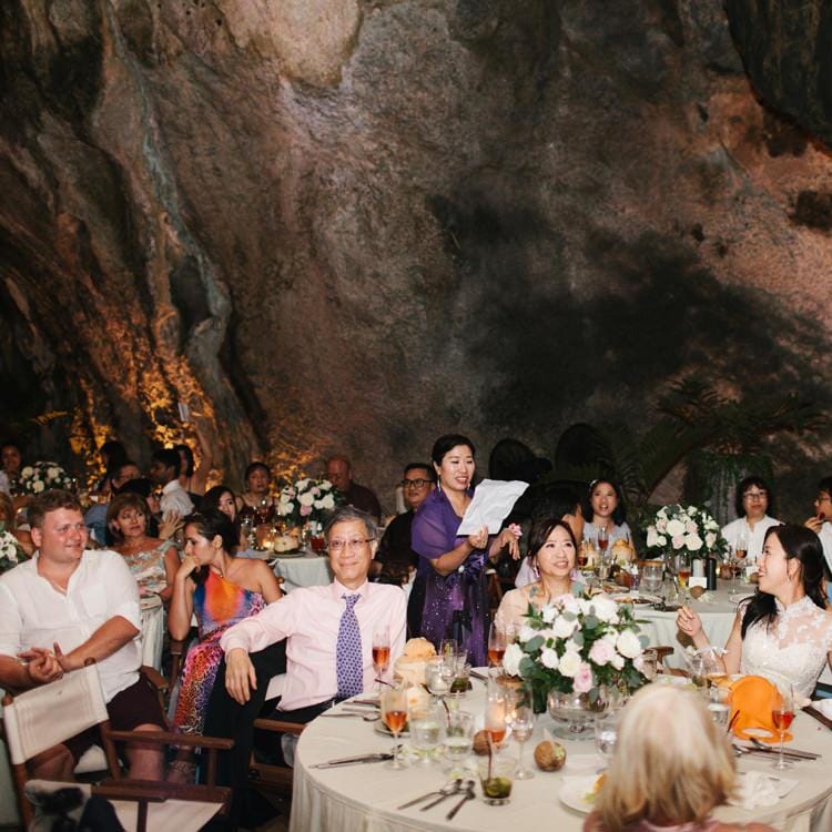 Wedding speeches at Thailand wedding