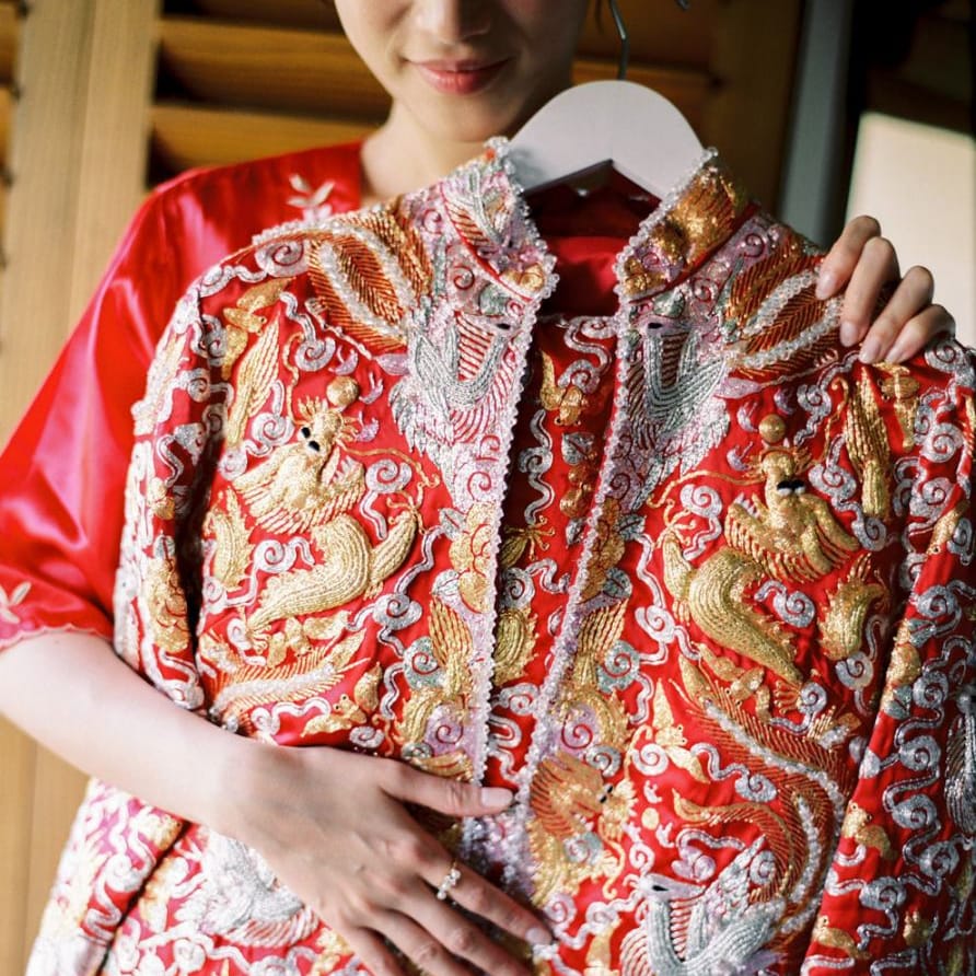 Wedding outfit for Chinese Tea Ceremony