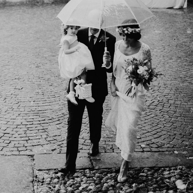 Family Portrait | Green &amp; White Bohemian Wedding in the Rain at Castello di San Sebastiano da Po, Italy | Margherita Calati Photography | Second Shooter Carlo Vittorio