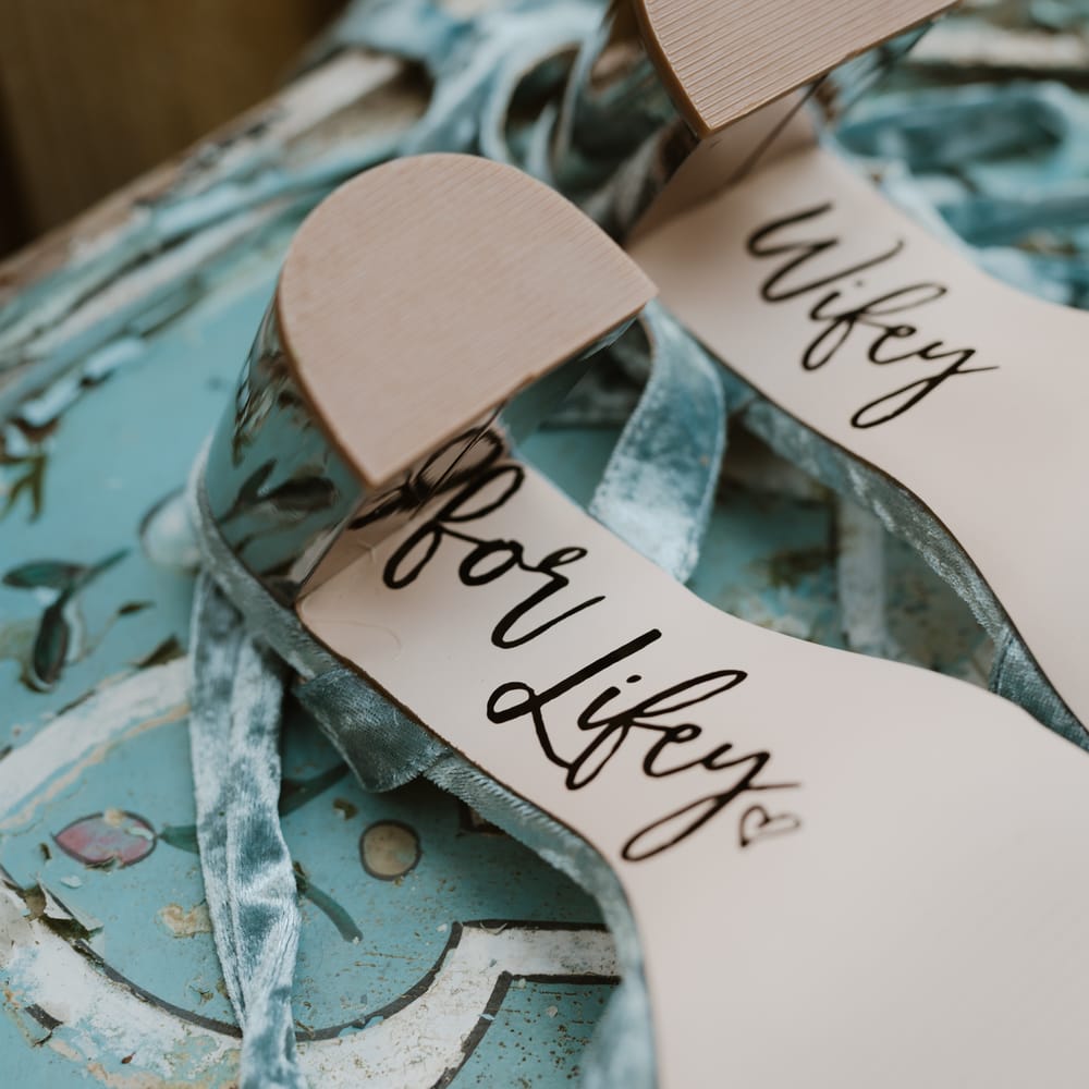 Something Blue Wedding Shoes // Images By The Curries // Film By This Modern Revelry