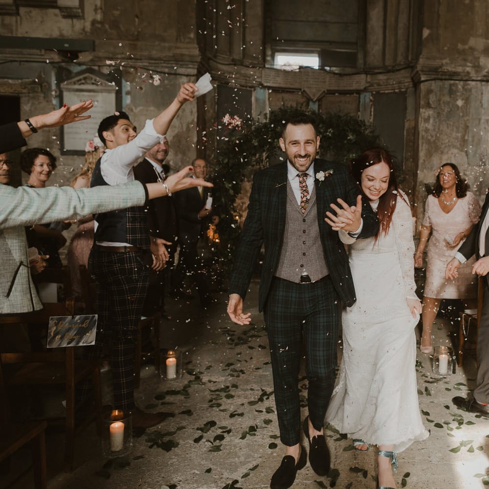 Asylum London Wedding Ceremony Venue // Ethical Wedding Dress By Minna Hepburn // Images By The Curries // Film By This Modern Revelry