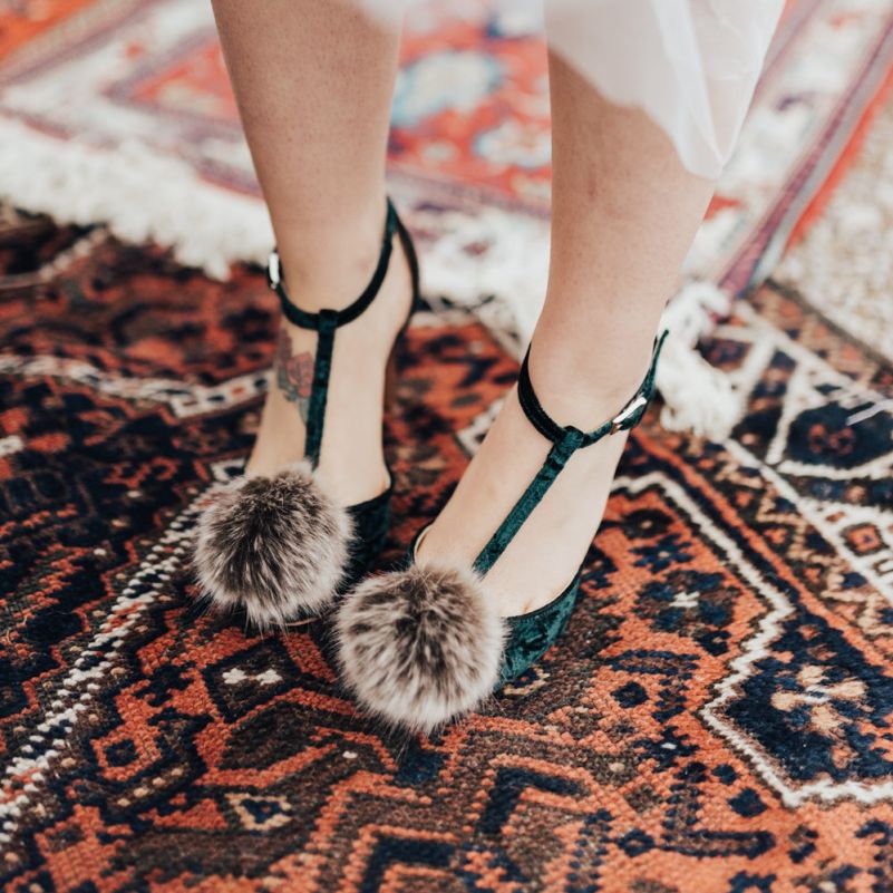 Winter wedding shoes