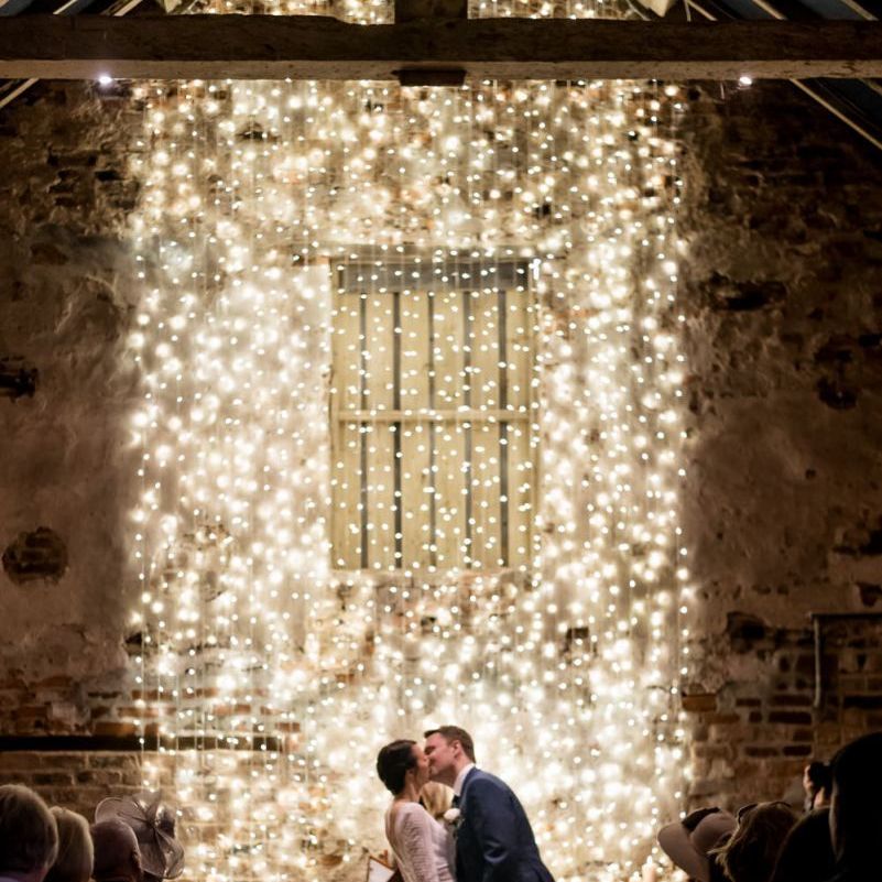 Wedding light backdrop