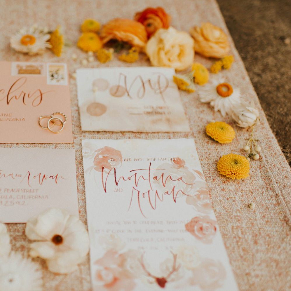 Wedding stationery suit
