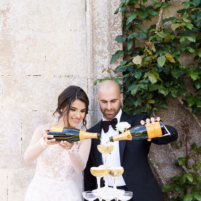 Veuve Clicquot Champagne tower