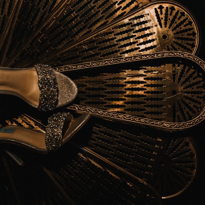 Silver Sandal Wedding Shoes