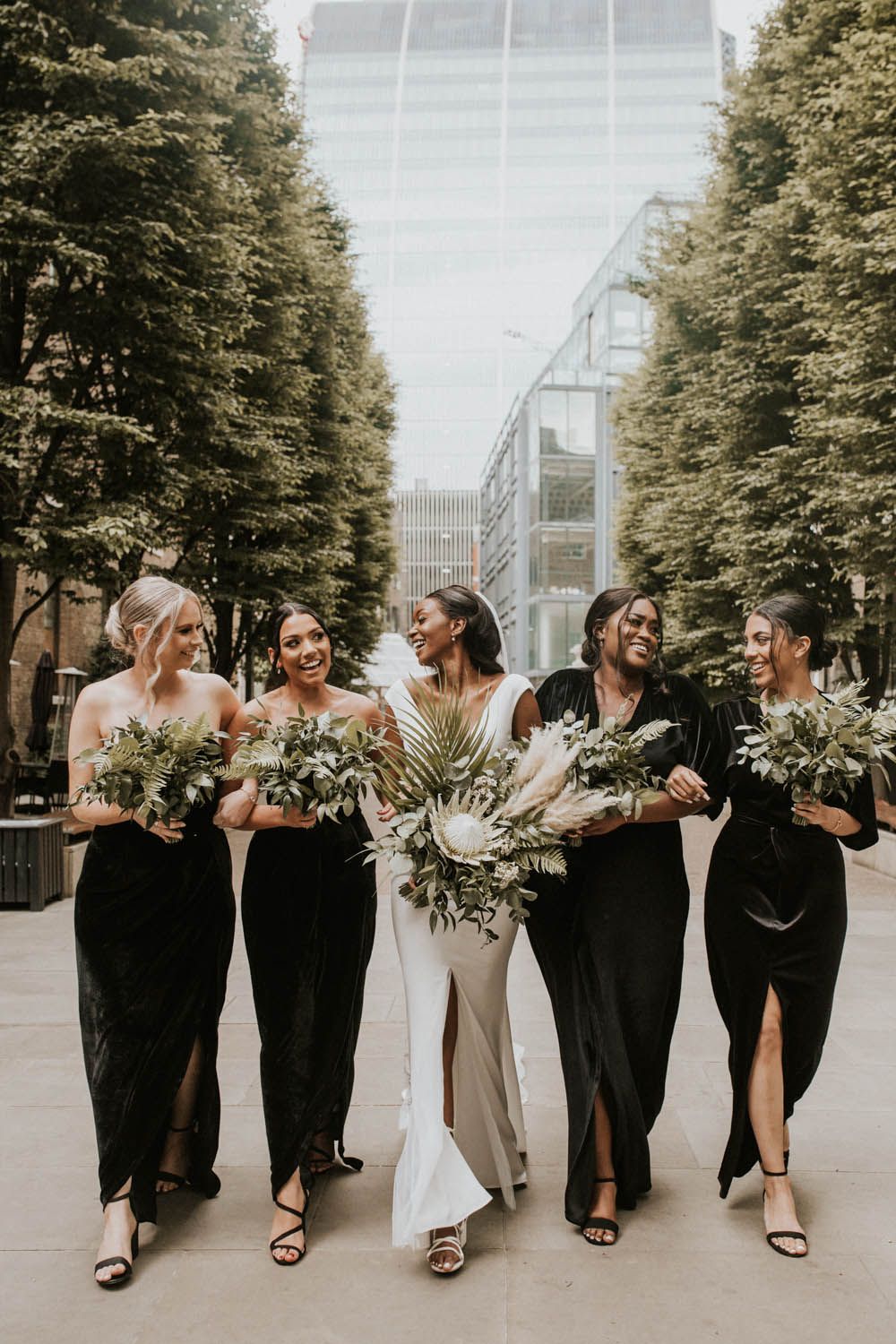 Black Bridesmaid Dresses Add Flair to a Classic Wedding Look | Pittsburgh  Magazine
