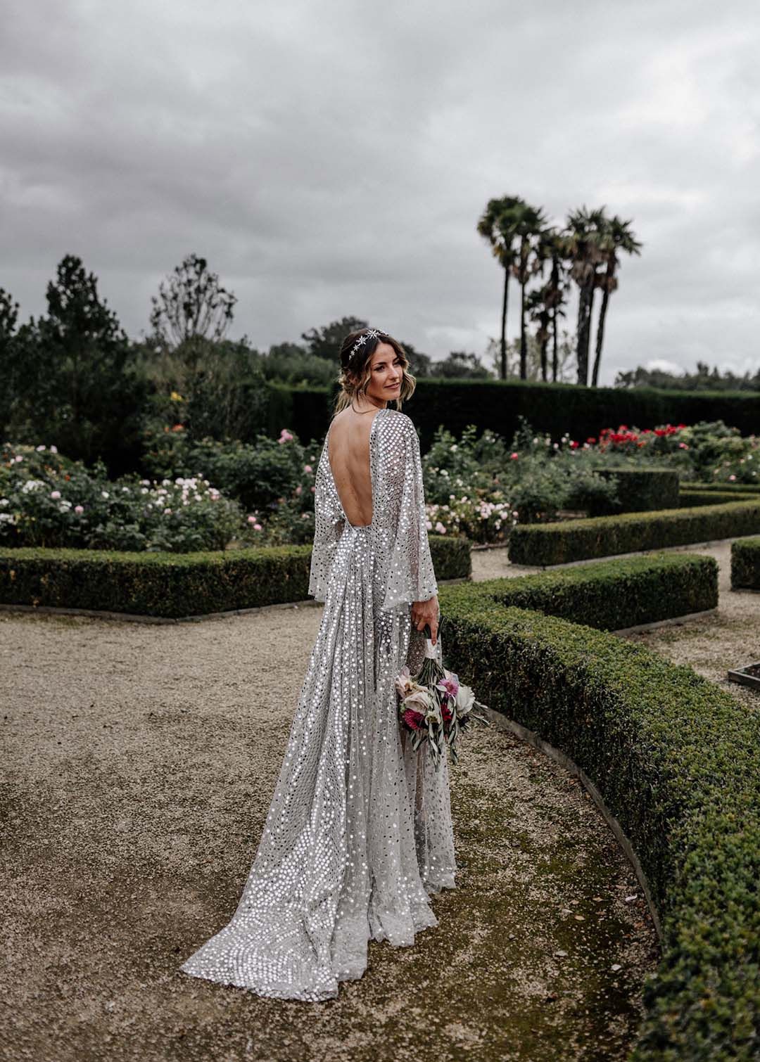 Silver sequin wedding dress 60 photos - Vianawedding.com