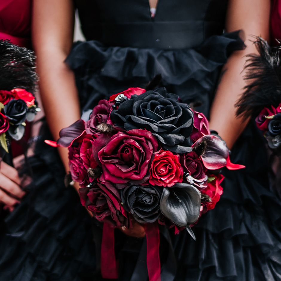 64 Gothic Wedding Ideas & Inspiration With Black Wedding Dresses