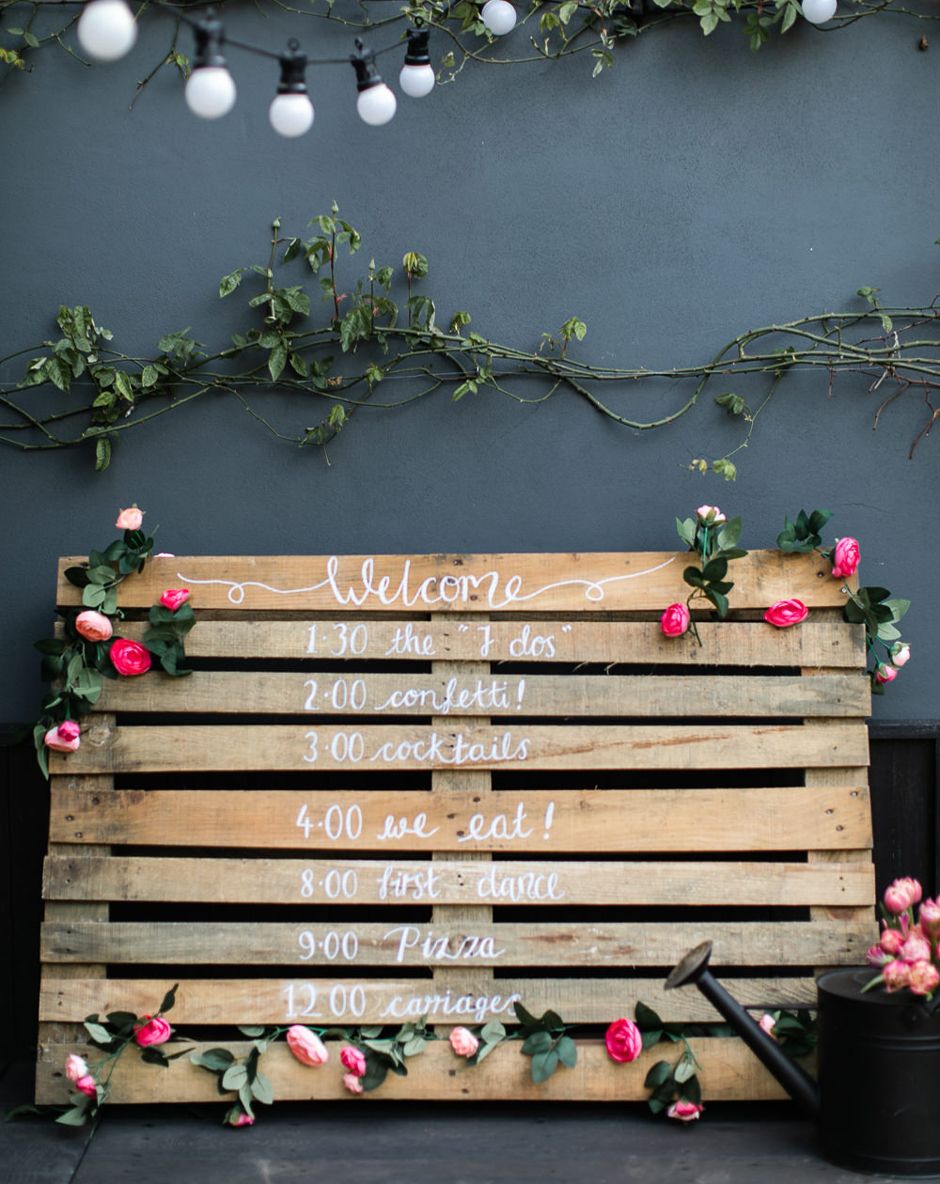 Pallet Wedding Sign {Make Your Own for Under £10}