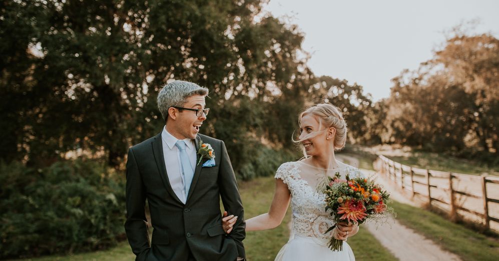 Sarah Day Wedding Dress For A Rustic Wedding At Wantisden Valley
