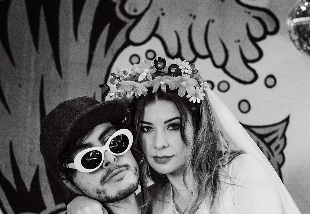 Jumping The Broom Ceremony & Disco Balls at Grunge Glam Inspiration Shoot